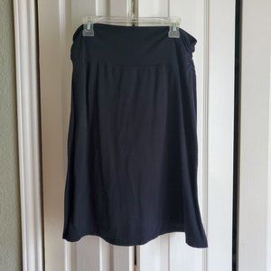 Faded glory black spandex stretch women's pull on skirt